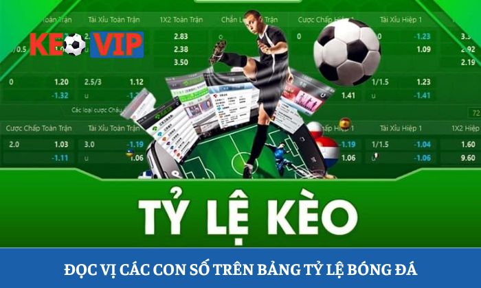 Đọc vị các con số trên bảng tỷ lệ bóng đá
